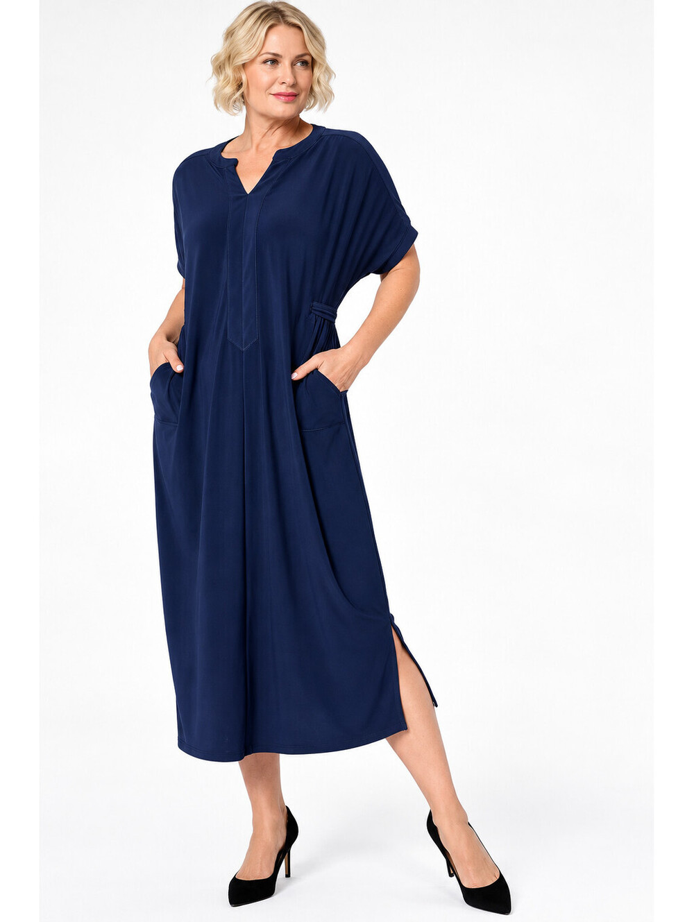 Women with Control Attitudes by Renee Everywhere Everyway Dress Navy, X-Small